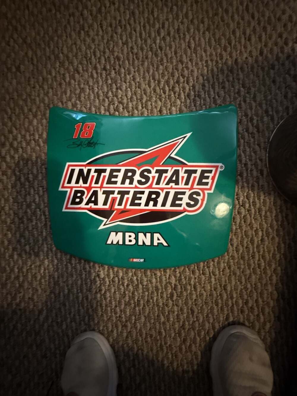 Hi-Rev Replica Series NASCAR Bobby Labonte #18 Interstate Batteries Metal Hood W